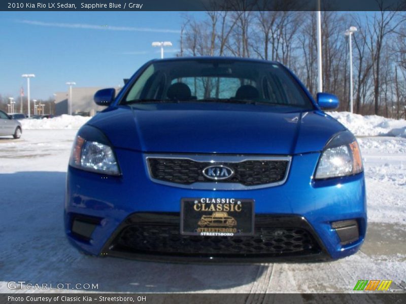 Sapphire Blue / Gray 2010 Kia Rio LX Sedan