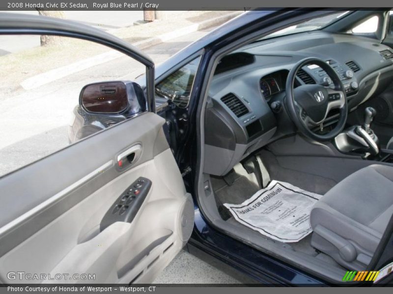  2008 Civic EX Sedan Gray Interior