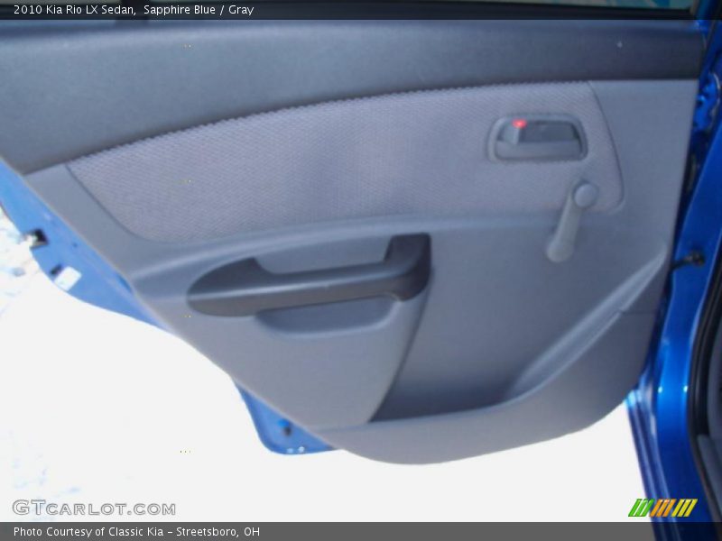 Sapphire Blue / Gray 2010 Kia Rio LX Sedan