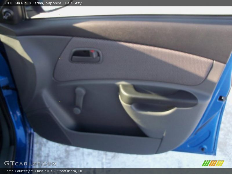 Sapphire Blue / Gray 2010 Kia Rio LX Sedan