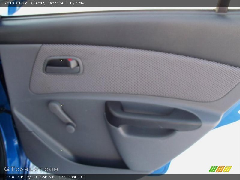 Sapphire Blue / Gray 2010 Kia Rio LX Sedan