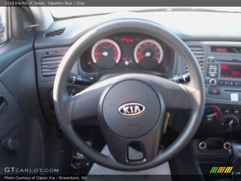 Sapphire Blue / Gray 2010 Kia Rio LX Sedan