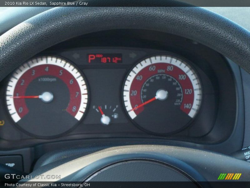 Sapphire Blue / Gray 2010 Kia Rio LX Sedan