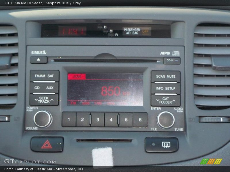Sapphire Blue / Gray 2010 Kia Rio LX Sedan