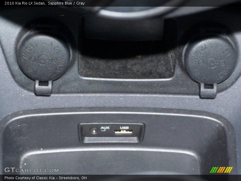 Sapphire Blue / Gray 2010 Kia Rio LX Sedan