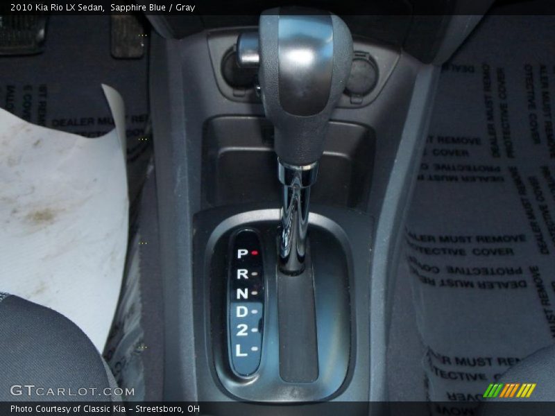  2010 Rio LX Sedan 4 Speed Automatic Shifter