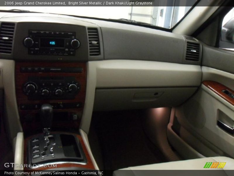 Bright Silver Metallic / Dark Khaki/Light Graystone 2006 Jeep Grand Cherokee Limited