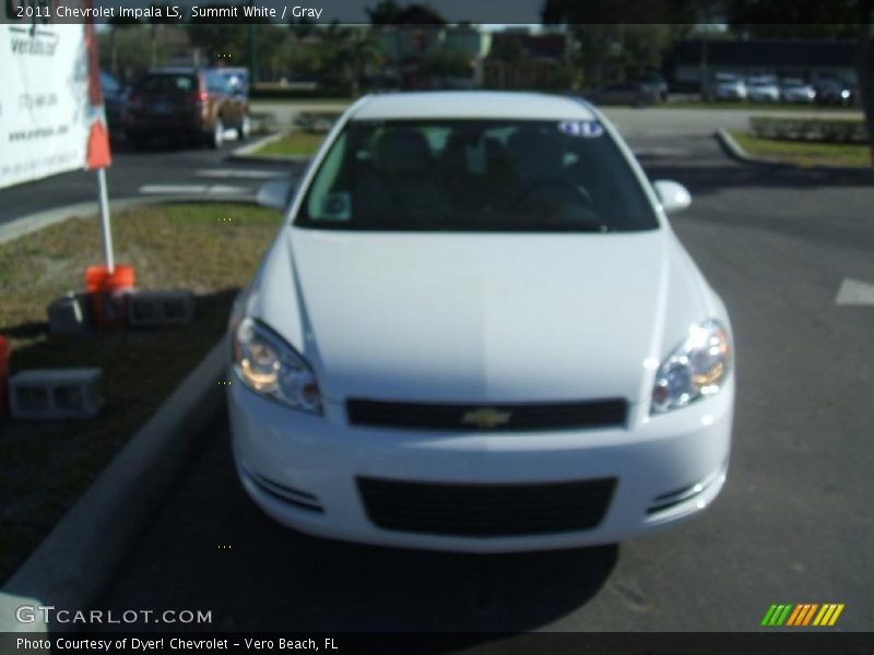 Summit White / Gray 2011 Chevrolet Impala LS