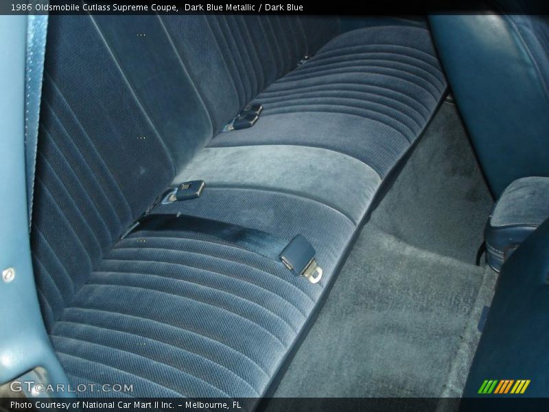  1986 Cutlass Supreme Coupe Dark Blue Interior