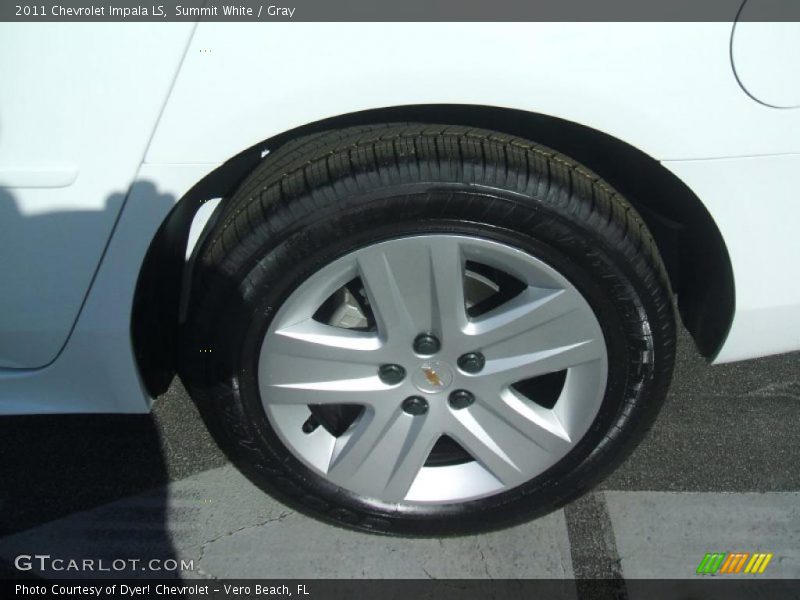 Summit White / Gray 2011 Chevrolet Impala LS