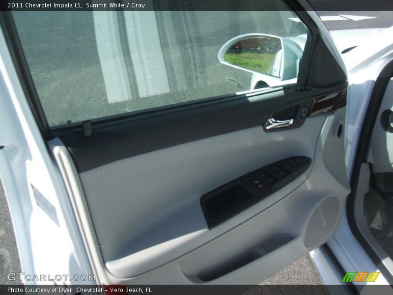Summit White / Gray 2011 Chevrolet Impala LS