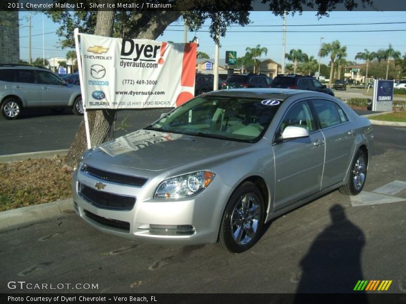 Silver Ice Metallic / Titanium 2011 Chevrolet Malibu LT