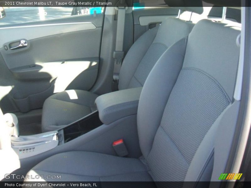 Taupe Gray Metallic / Titanium 2011 Chevrolet Malibu LT