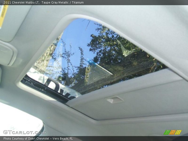 Taupe Gray Metallic / Titanium 2011 Chevrolet Malibu LT