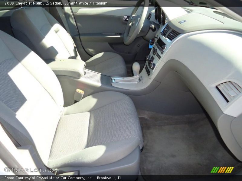 Summit White / Titanium 2009 Chevrolet Malibu LS Sedan