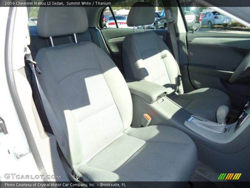 Summit White / Titanium 2009 Chevrolet Malibu LS Sedan