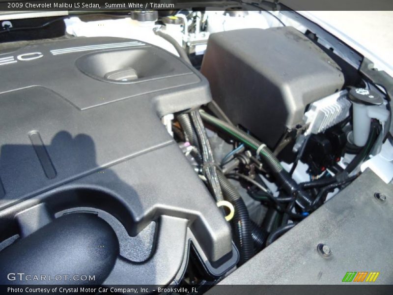 Summit White / Titanium 2009 Chevrolet Malibu LS Sedan