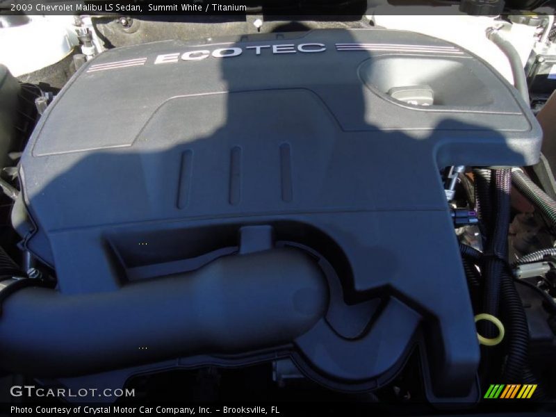 Summit White / Titanium 2009 Chevrolet Malibu LS Sedan