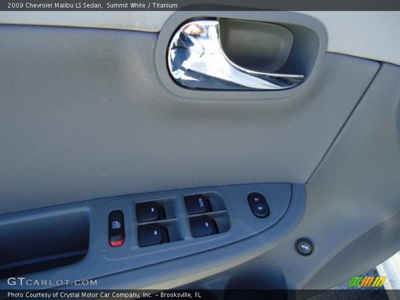 Summit White / Titanium 2009 Chevrolet Malibu LS Sedan