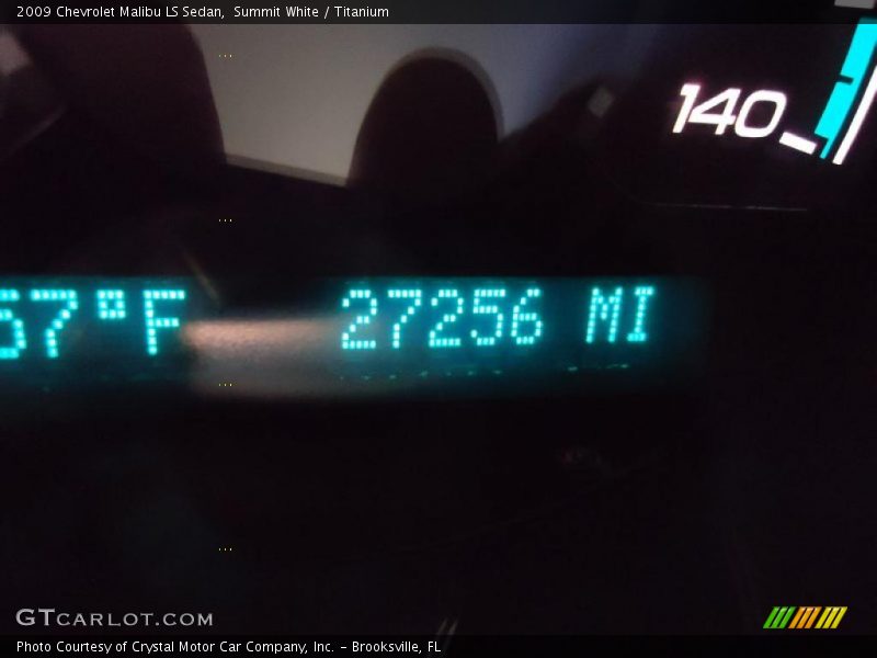 Summit White / Titanium 2009 Chevrolet Malibu LS Sedan