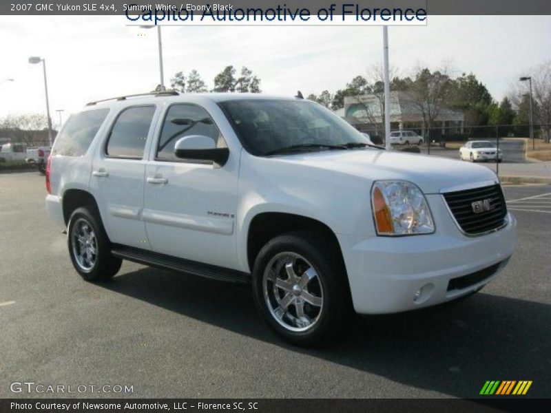 Summit White / Ebony Black 2007 GMC Yukon SLE 4x4