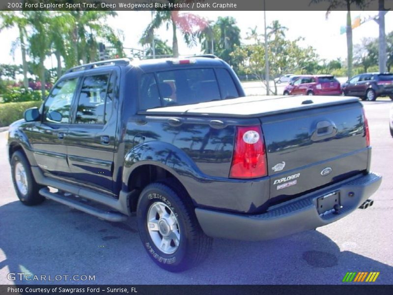 Deep Wedgewood Blue Metallic / Dark Graphite 2002 Ford Explorer Sport Trac