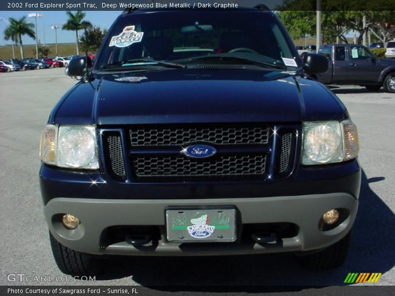 Deep Wedgewood Blue Metallic / Dark Graphite 2002 Ford Explorer Sport Trac