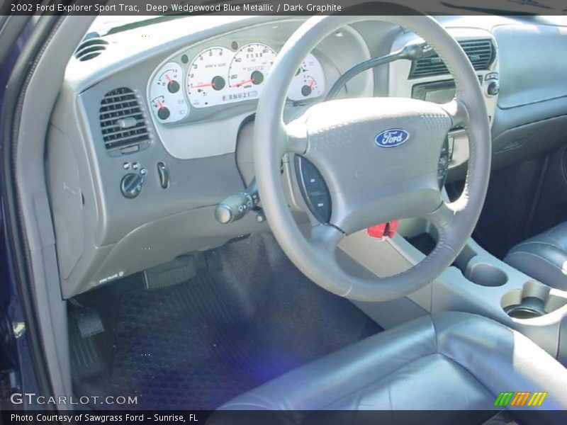 Deep Wedgewood Blue Metallic / Dark Graphite 2002 Ford Explorer Sport Trac