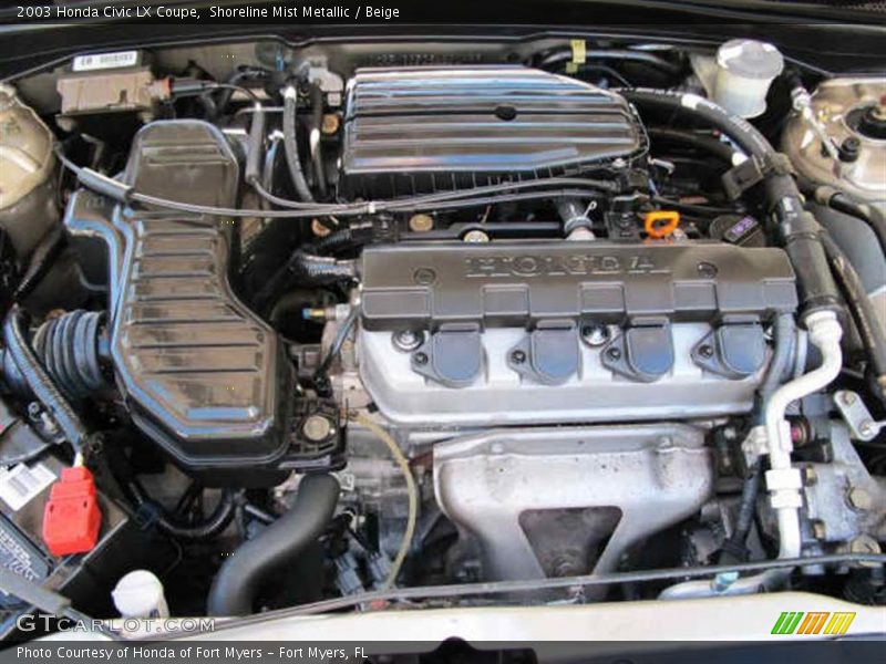  2003 Civic LX Coupe Engine - 1.7 Liter SOHC 16V 4 Cylinder