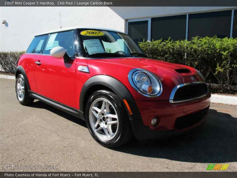 Chili Red / Lounge Carbon Black 2007 Mini Cooper S Hardtop