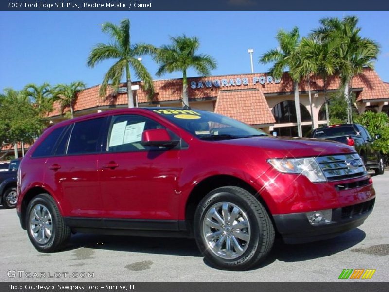 Redfire Metallic / Camel 2007 Ford Edge SEL Plus