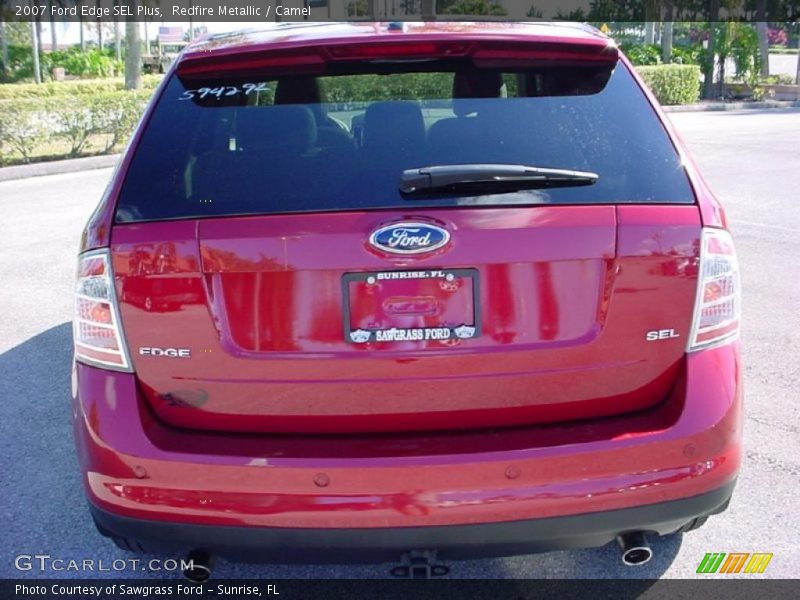 Redfire Metallic / Camel 2007 Ford Edge SEL Plus