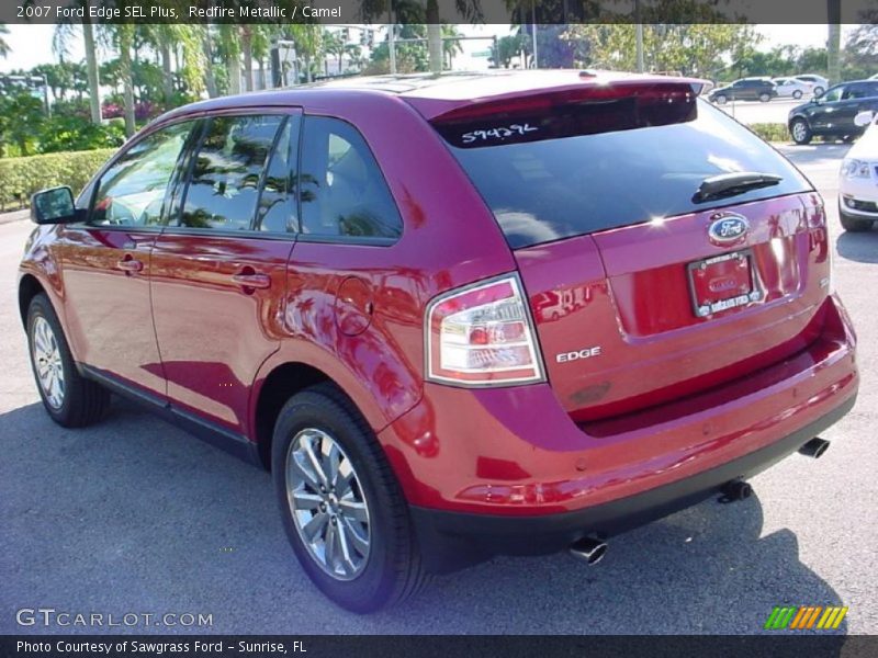 Redfire Metallic / Camel 2007 Ford Edge SEL Plus