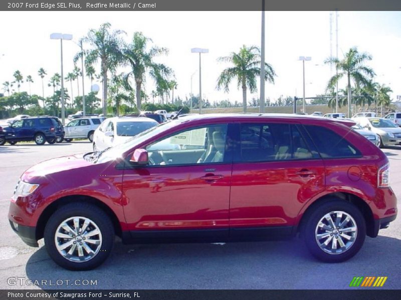 Redfire Metallic / Camel 2007 Ford Edge SEL Plus