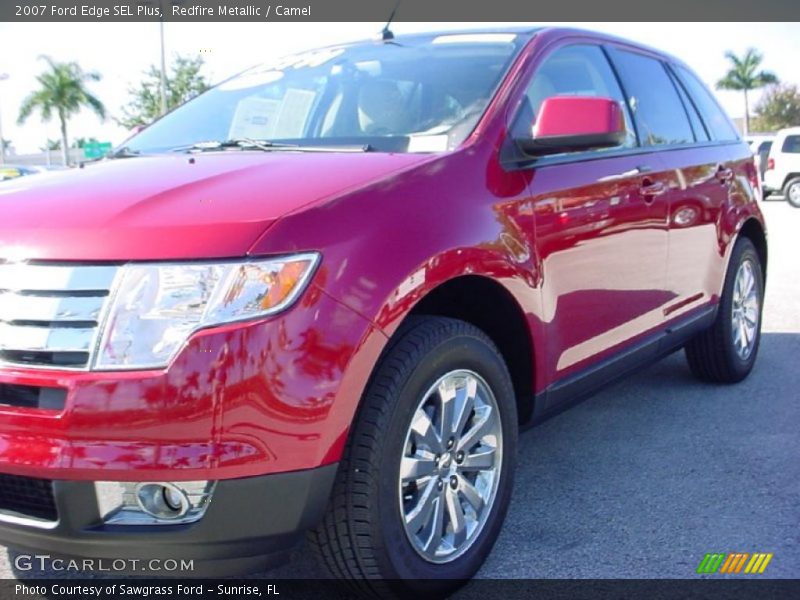 Redfire Metallic / Camel 2007 Ford Edge SEL Plus