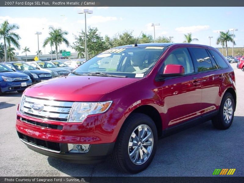 Redfire Metallic / Camel 2007 Ford Edge SEL Plus