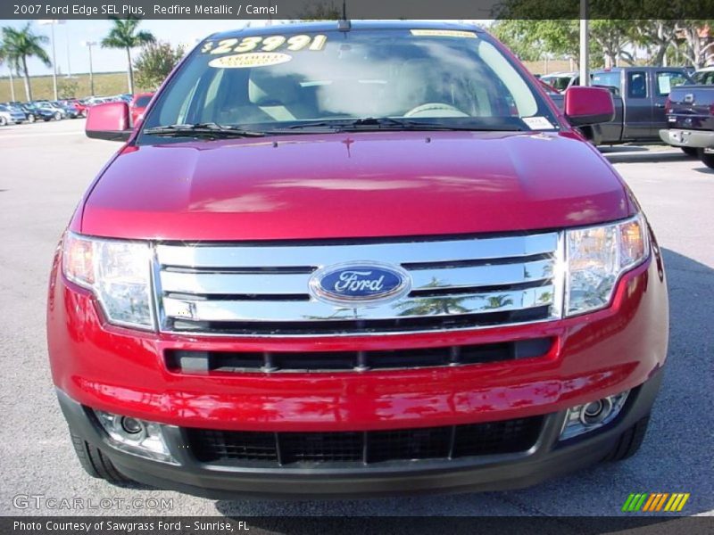 Redfire Metallic / Camel 2007 Ford Edge SEL Plus