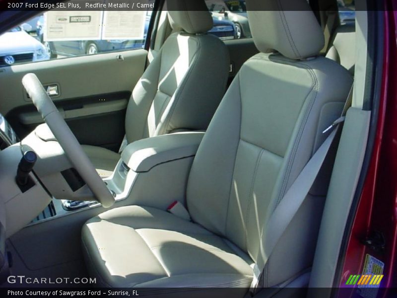 Redfire Metallic / Camel 2007 Ford Edge SEL Plus