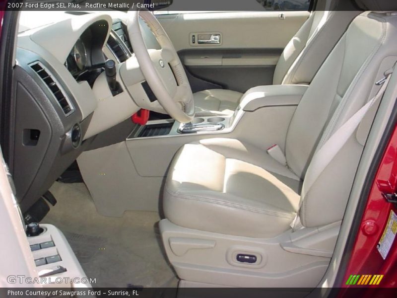 Redfire Metallic / Camel 2007 Ford Edge SEL Plus