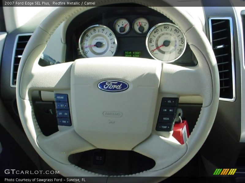 Redfire Metallic / Camel 2007 Ford Edge SEL Plus