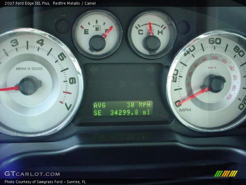 Redfire Metallic / Camel 2007 Ford Edge SEL Plus