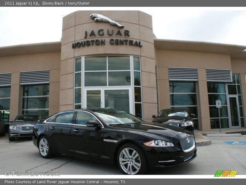 Ebony Black / Ivory/Oyster 2011 Jaguar XJ XJL