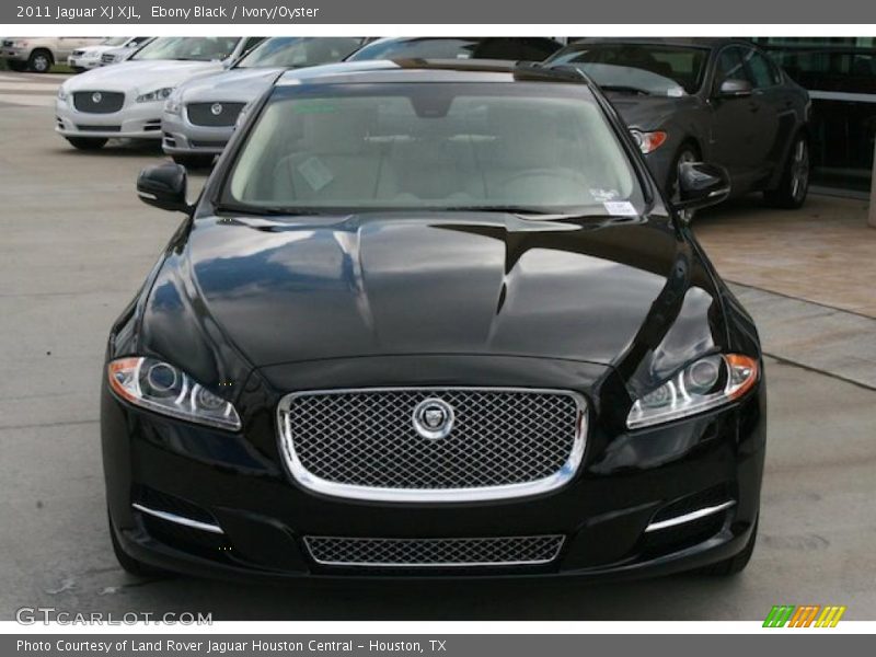 Ebony Black / Ivory/Oyster 2011 Jaguar XJ XJL