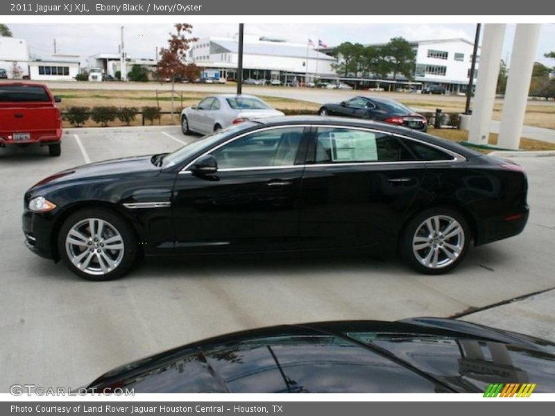 Ebony Black / Ivory/Oyster 2011 Jaguar XJ XJL
