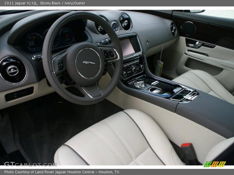 Ebony Black / Ivory/Oyster 2011 Jaguar XJ XJL