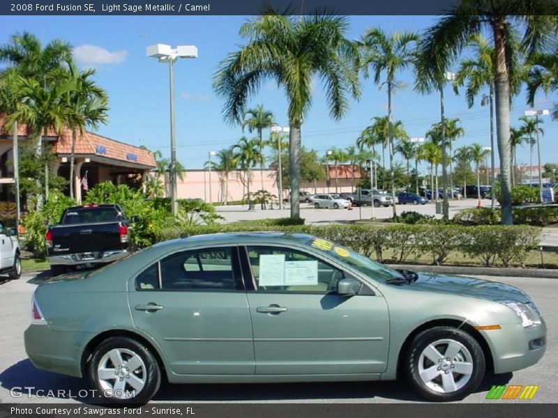 Light Sage Metallic / Camel 2008 Ford Fusion SE