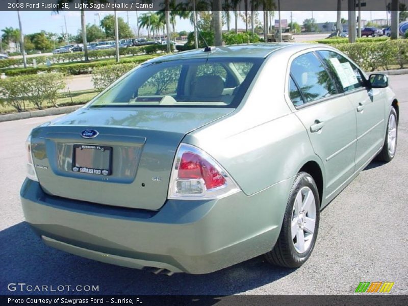 Light Sage Metallic / Camel 2008 Ford Fusion SE