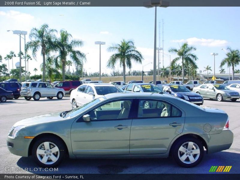 Light Sage Metallic / Camel 2008 Ford Fusion SE