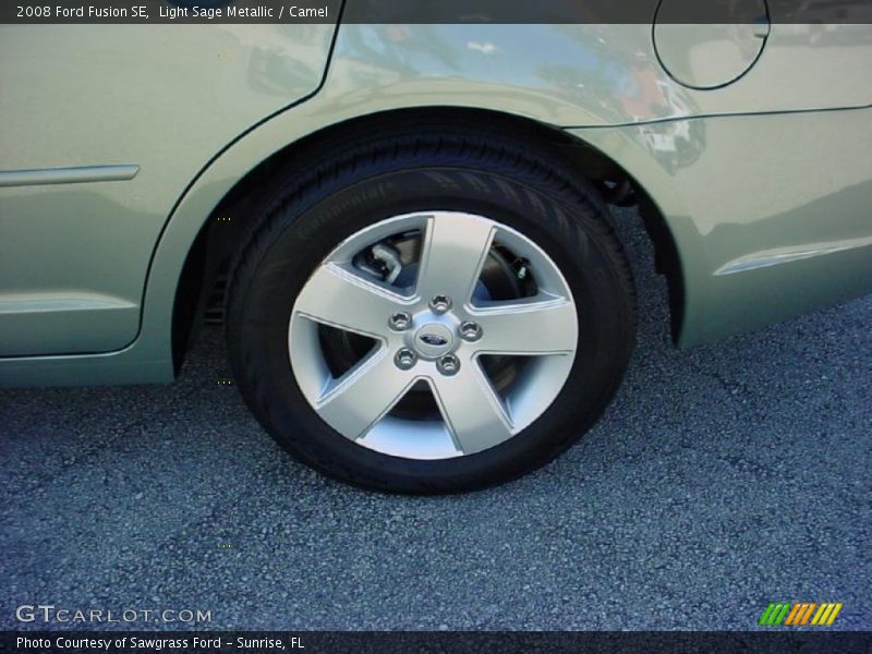 Light Sage Metallic / Camel 2008 Ford Fusion SE