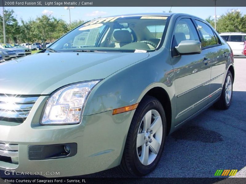 Light Sage Metallic / Camel 2008 Ford Fusion SE